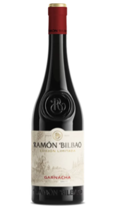 Botella de vino Ramón Bilbao Edición Limitada Garnacha, tinto aromático y suave